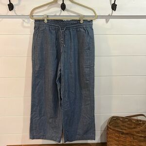 Jcrew 100%cotton wide leg bottoms